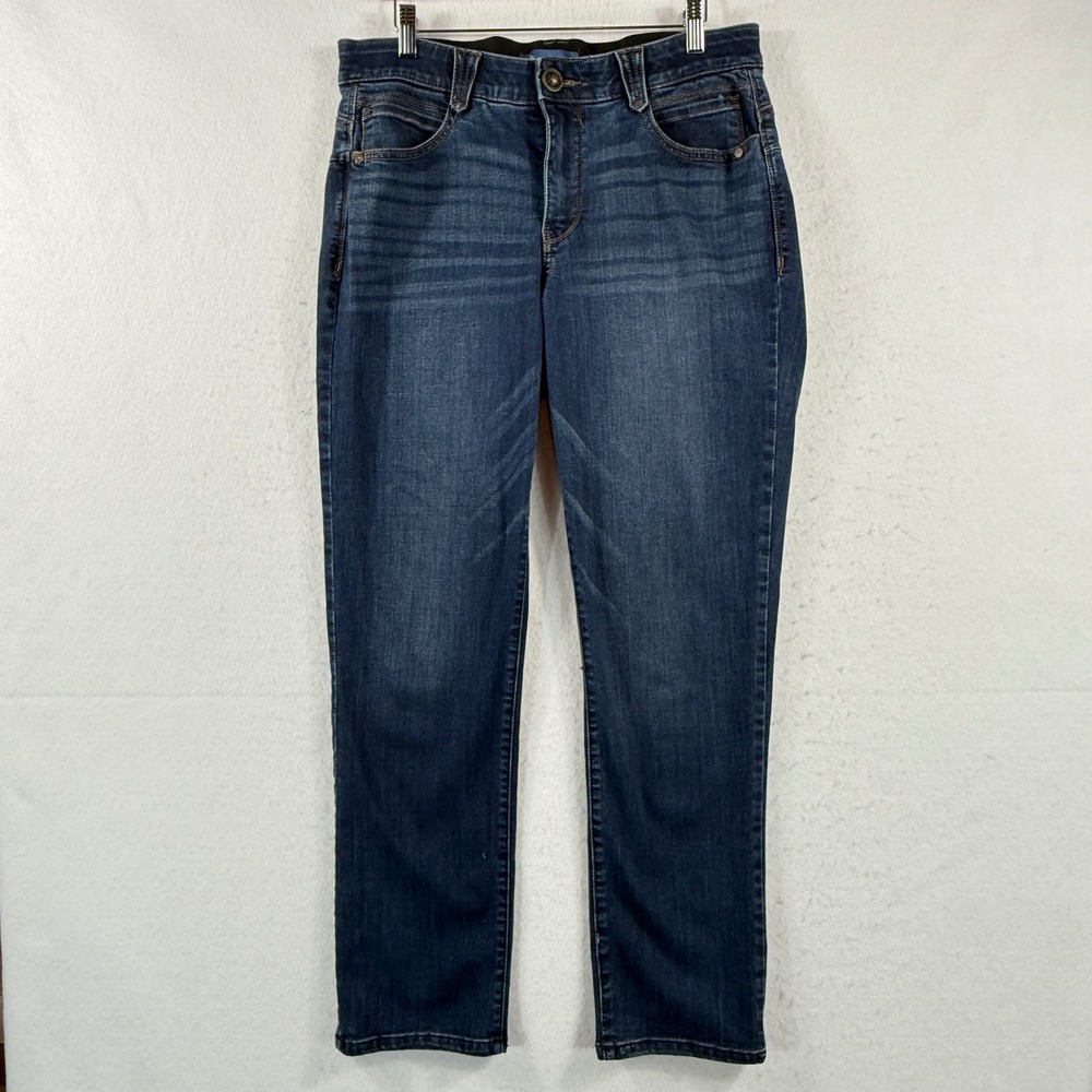 Democracy Ab-solution Jeans Womens 12 Dark Blue Straight Leg Classic Casual